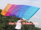 1 Piece 222 cm (88") prophetic silk worship flex flag, Iridescence