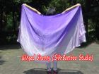 1 PIECE purple fading half circle 6 Mommes belly dance silk veil