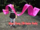 1 piece pink 4m (4.4 yds) silk worship streamer