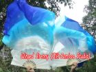 1 pair 1.8m (71") Royalty belly dance silk fan veils