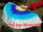 1 Pair Grace short Chinese silk dance fan, 10cm (4") flutter