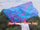1 Piece 180 cm (70") prophetic silk worship flex flag, Mermaid Dream