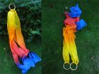 1 piece yellow-orange-red-blue real silk hand kite runner for kids play