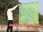 spinning silk flag poi 103cm (40") for Worship & Praise, Breeze