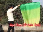 spinning silk flag poi 103cm (40") for Worship & Praise, Emerald