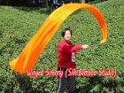 1 piece 4m (4.4 yards) orange worship silk throw streamer