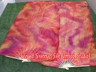 1 pair Copper 3G tie-dye belly dance silk fan veil