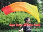 1 Piece Fire 1.35m (53") dance silk veil poi