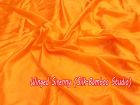 orange silk fabric by yard