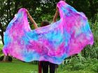 1 piece Mermaid Fantasy tie-dye 5 Mommes belly dance silk veil 