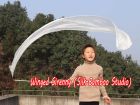 1 piece white 180 cm (71") silk streamer