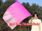 1pc 81cm (32") spinning silk flag poi for Worship & Praise, pink fading