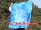 1pc 81cm (32") spinning silk flag poi for Worship & Praise, Blue Moon