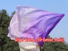 1pc 81cm (32") spinning silk flag poi for Worship & Praise, purple fading