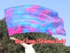 Spinning silk flag poi 174cm (68") for Worship & Praise, Mermaid Dream