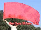 Spinning silk flag poi 174cm (68") for Worship & Praise, red