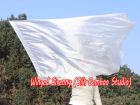Spinning silk flag poi 174cm (68") for Worship & Praise, white