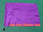 1pc 81cm (32") spinning silk flag poi for Worship & Praise, purple