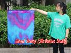 1pc 81cm (32") spinning silk flag poi for Worship & Praise, Mermaid Dream