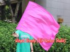 1pc 81cm (32") spinning silk flag poi for Worship & Praise, pink