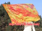 spinning silk flag poi 129cm (51") for Worship & Praise, Flame