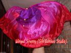 1 piece purple-pink-red 5 Mommes colorful belly dance silk veil 