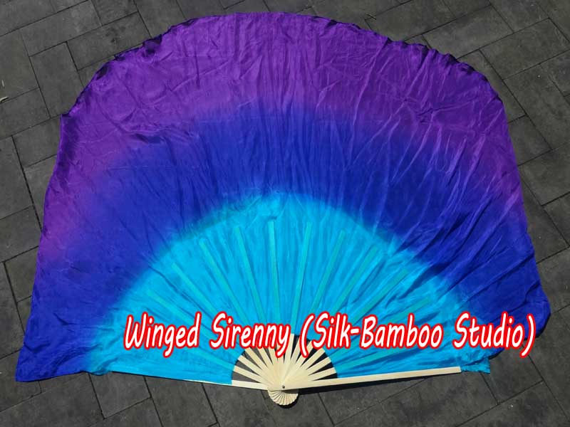 1 PIECE Mystery right hand big silk flutter fan