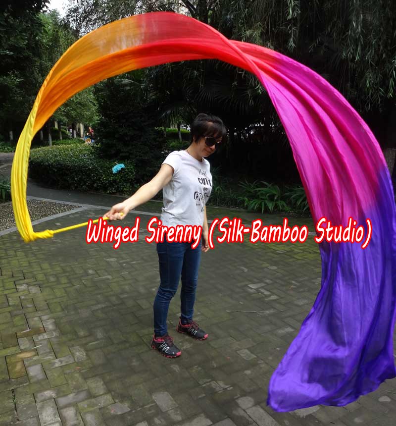 1 piece 4m (4.4 yards) Glamor worship silk throw streamer