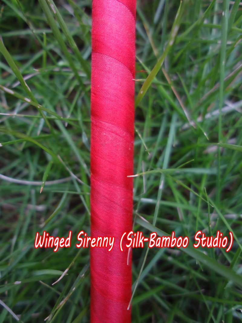 1 piece 4m (4.4 yards) long stripes Fire worship silk throw streamer