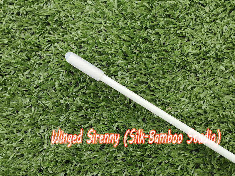 1 piece 35" (89cm) white fiberglass flex flag rod