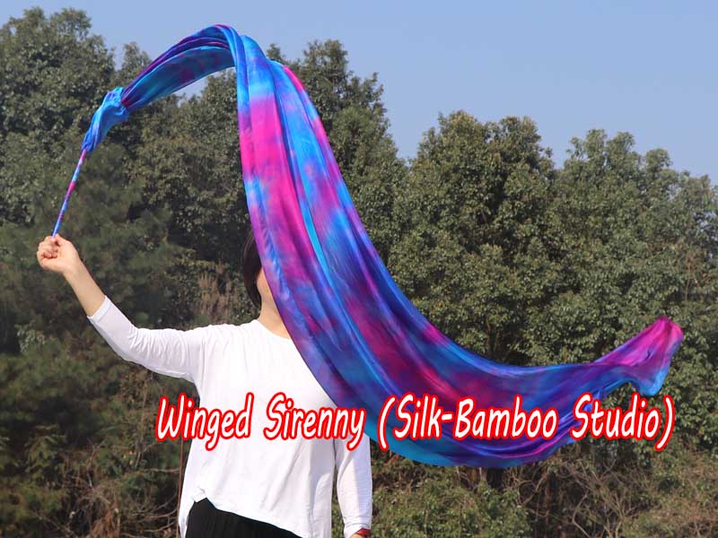 1 piece 2.5m (98") Mermaid Dream worship silk throw streamer