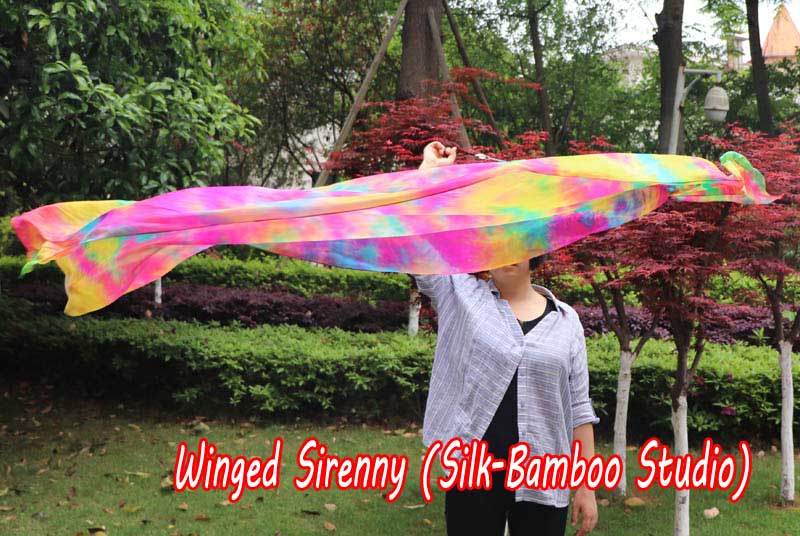 1 Piece Spring 2.3m (90") dance silk veil poi
