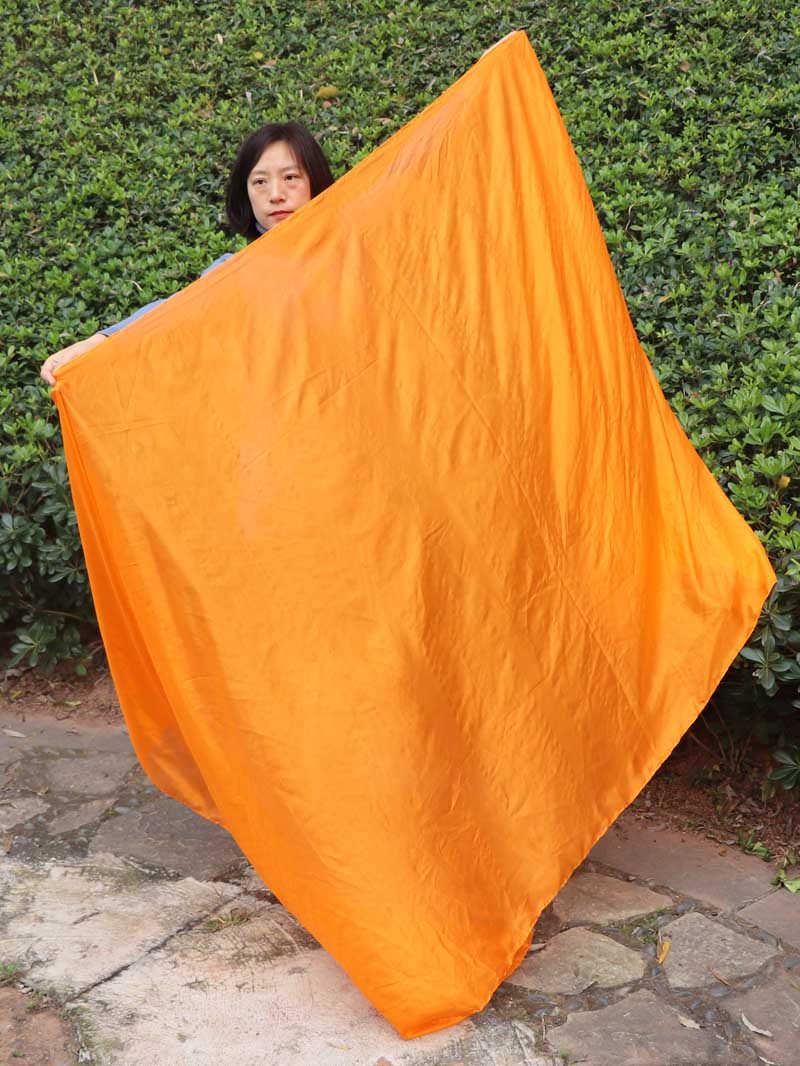 orange 5 Mommes 2.7m*1.4m (3 yds x 55") belly dance silk veil 