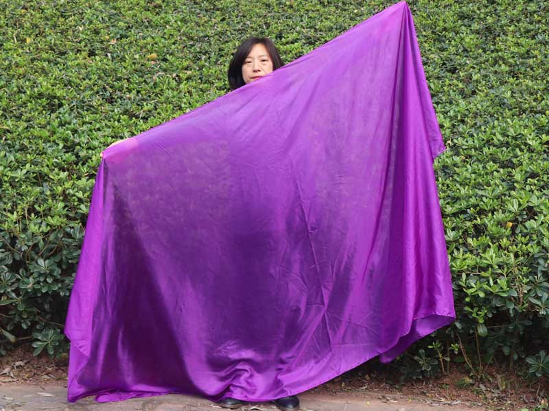 purple 5 Mommes 2.7m*1.4m (3 yds x 55") belly dance silk veil 