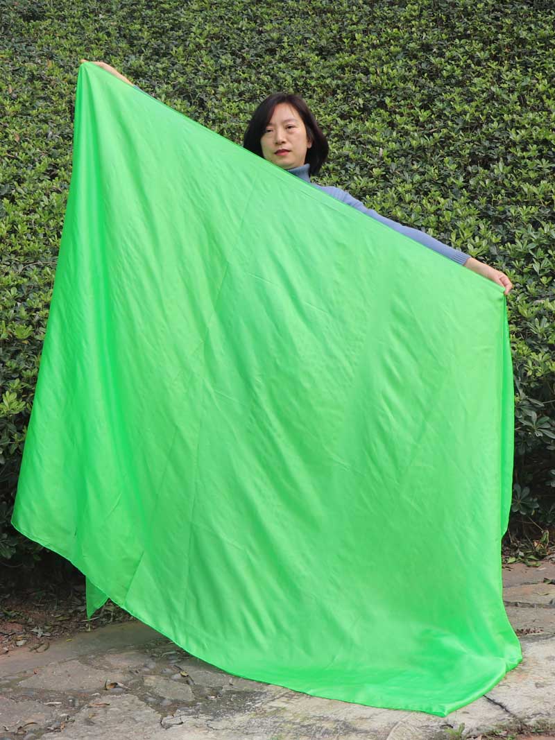 green 5 Mommes 2.7m*1.4m (3 yds x 55") belly dance silk veil 