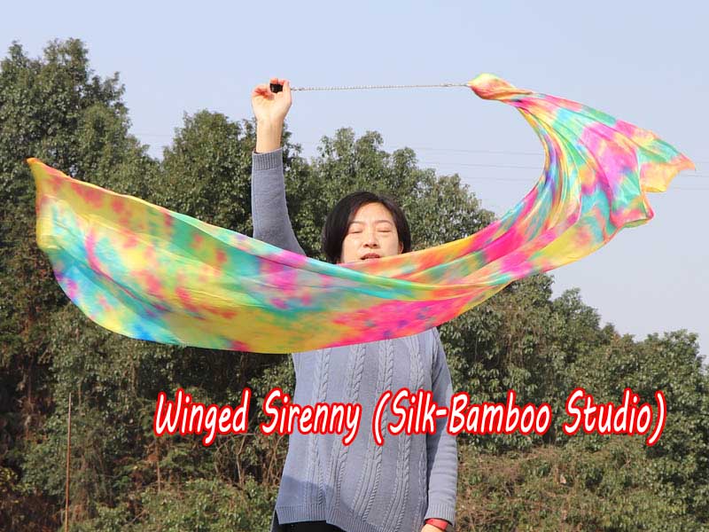 1 Piece Spring 1.8m (70") dance silk veil poi