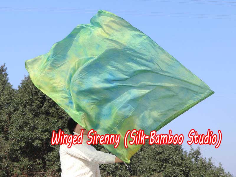 spinning silk flag poi 129cm (51") for Worship & Praise, Breeze