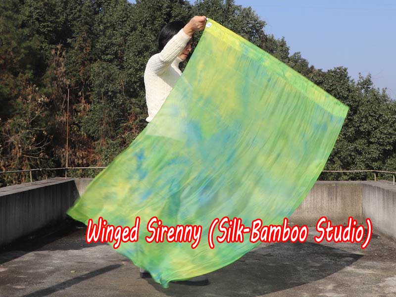 spinning silk flag poi 129cm (51") for Worship & Praise, Breeze